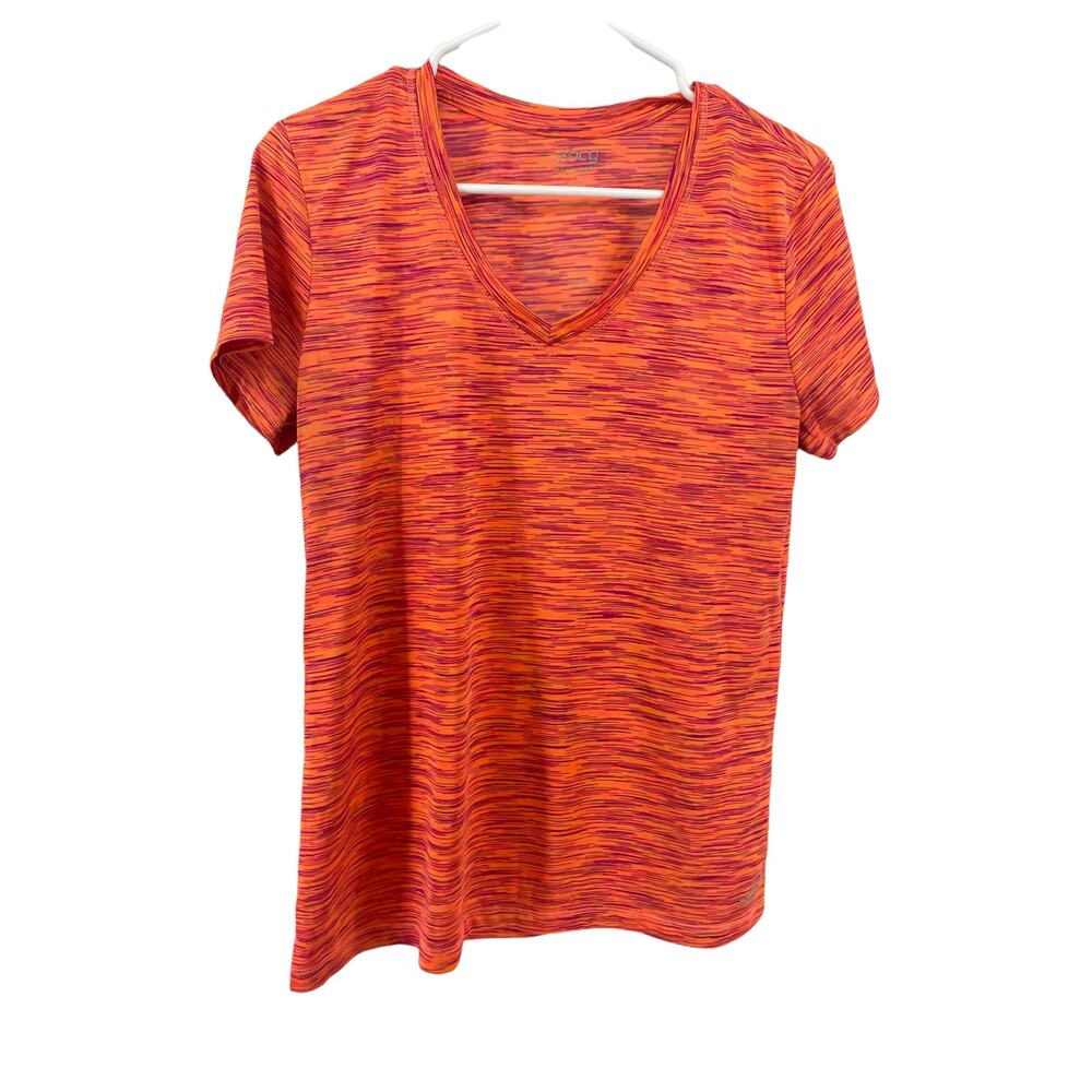 BCG Pink Orange Semi-Fitted Short Sleeve T-Shirt Women's Size Large
